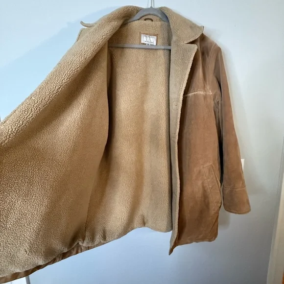 Wilsons Leather Brown Shearling Jacket - Picture 5 of 7